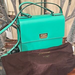 Kate Spade Green Crossbody Bag with Gold Hardware
